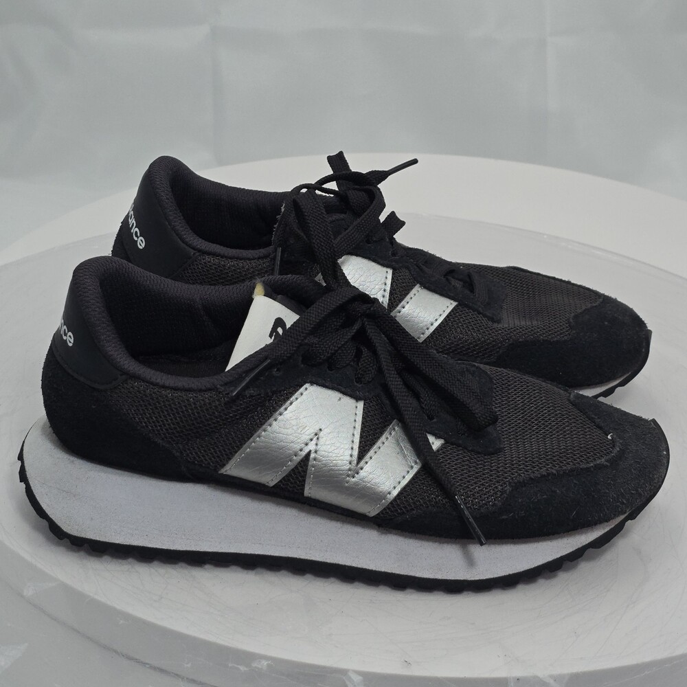 No Insoles New Balance 237 WS237CC Black Silver Women 6.5 Sneakers Running Shoes